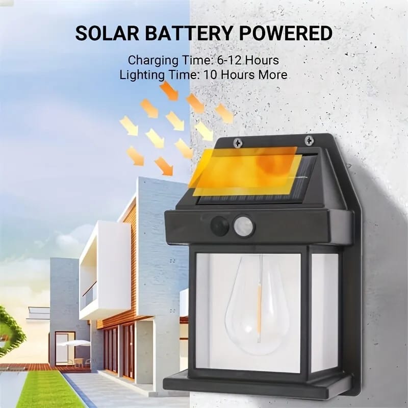 Solar Wall Lamp – Waterproof Outdoor Light (Motion Sensor)