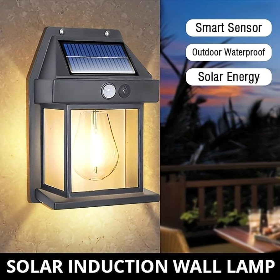 Solar Wall Lamp – Waterproof Outdoor Light (Motion Sensor)